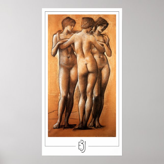 Edward Burne-Jones Zedign Art Poster #251 (Front)