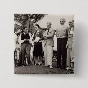 Edward, Duke of Windsor (1894-1972) and Wallis, Du 15 Cm Square Badge