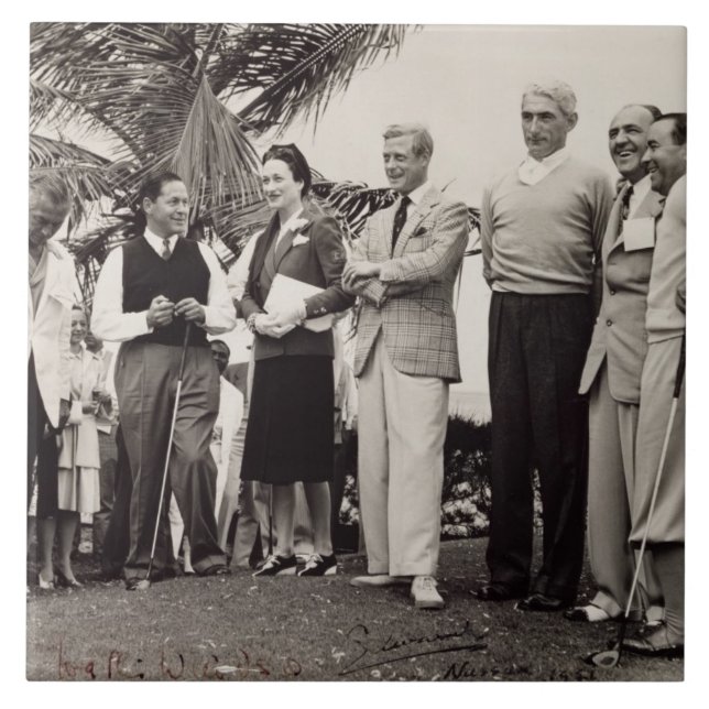 Edward, Duke of Windsor (1894-1972) and Wallis, Du Tile (Front)