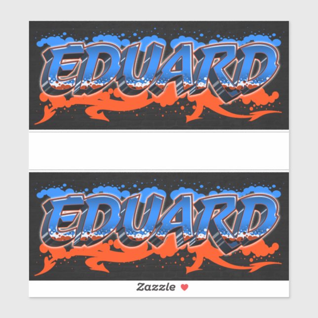 Edward First Name Name Graffiti Decal Sticker (Sheet)