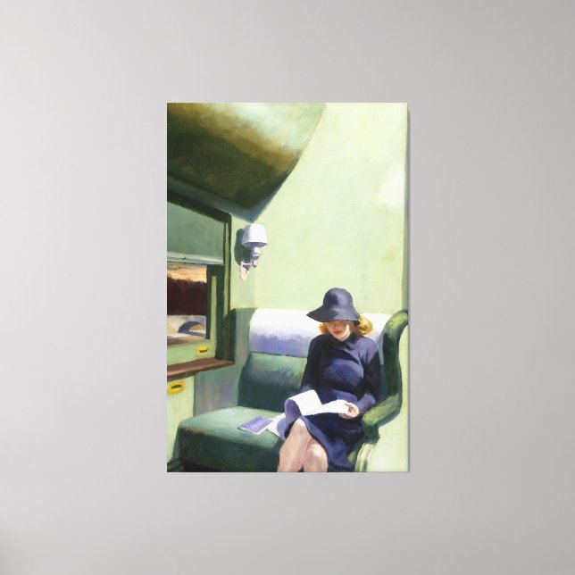 Edward Hopper - Compartment C Canvas Print (Front)