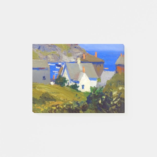 Edward Hopper Monhegan Houses Post-it Notes (Front)