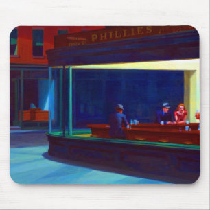 Edward Hopper Nighthawks Mouse Pad