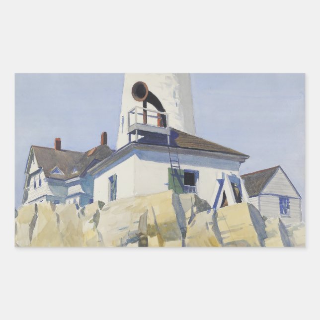edward hopper paintings art  rectangular sticker (Front)
