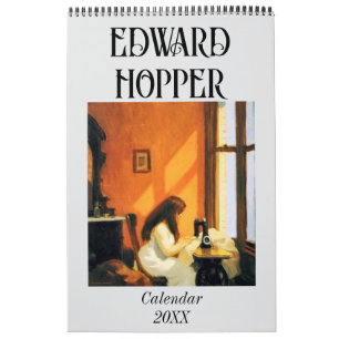 Edward Hopper paintings wall calendar