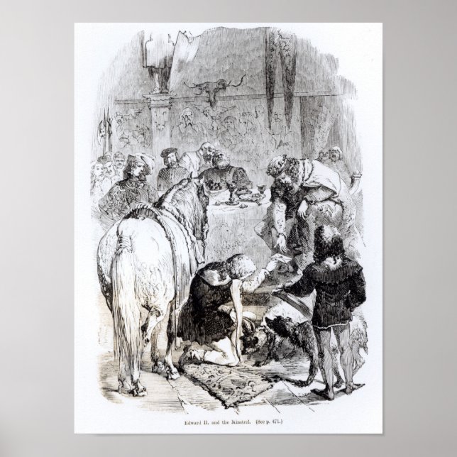 Edward II  and the Minstrel Poster (Front)