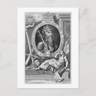 Edward III (1312-77) King of England from 1327, af Postcard