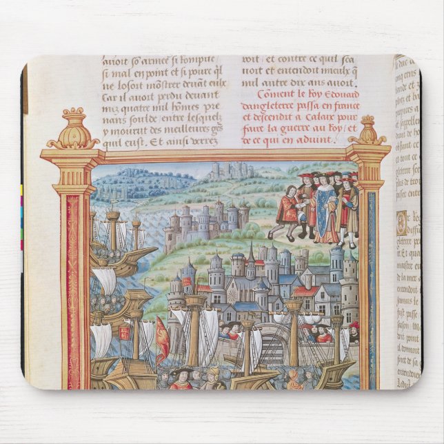 Edward IV of England landing in Calais Mouse Pad (Front)