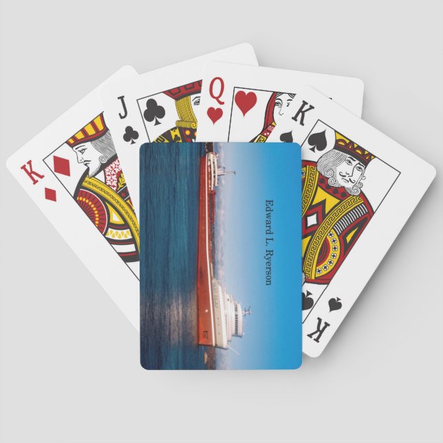 Edward L. Ryerson playing cards (Back)