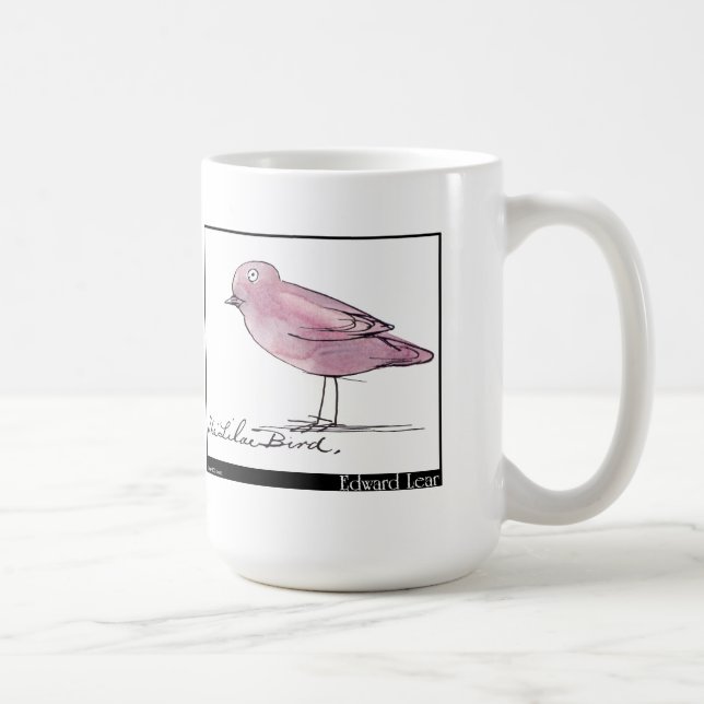 Edward Lear's Lilac Bird Coffee Mug (Right)