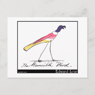 Edward Lear's Runcible Bird Postcard