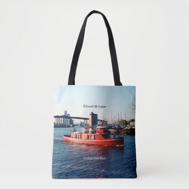 Edward M. Cotter all over tote bag (Front)