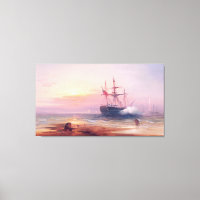 Edward Moran Salute at Sunset