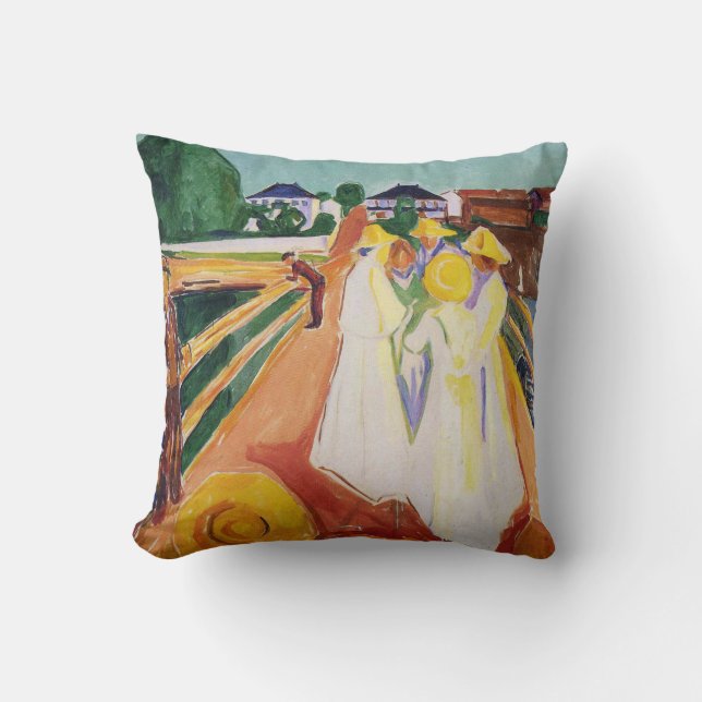 Edward Munch Art Painting Cushion (Front)
