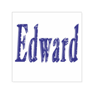 Edward Name Logo, Self-inking Stamp