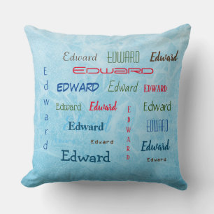 Edward Personalised Many Name Custom  Cushion