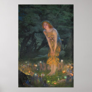 Edward Robert Hughes Midsummer Eve 1908 (update) Poster