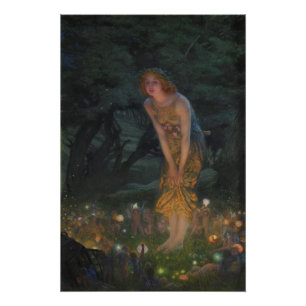 Edward Robert Hughes Midsummer Eve CC0353 Poster