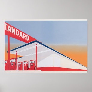 Edward Ruscha - Standard Station - 1966 Poster