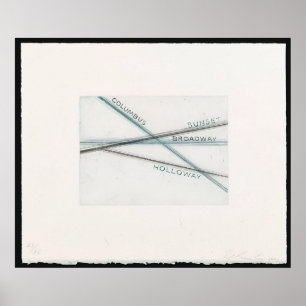 Edward Ruscha - Sunset (from Los Francisco San Ang Poster