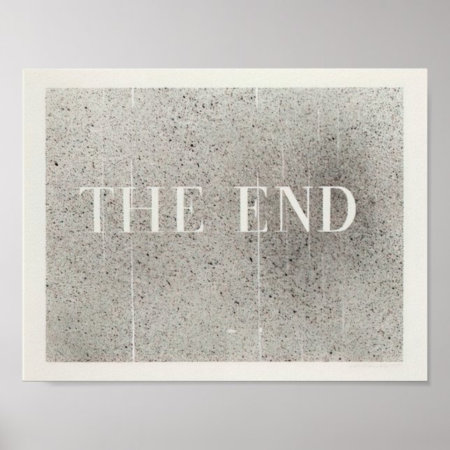 Edward Ruscha - The End #60 - 2005 Poster (Front)