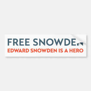 Edward Snowden Hero  Bumper Sticker