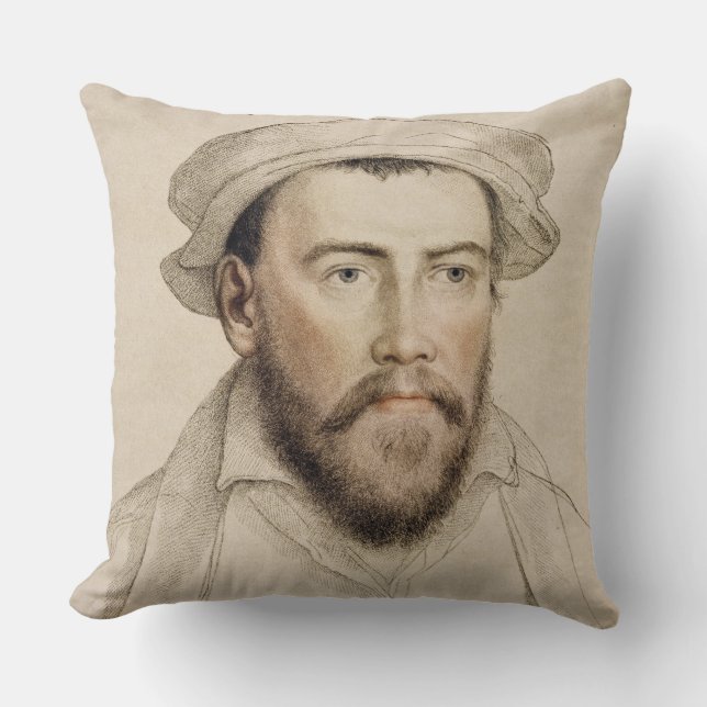 Edward Stanley Earle of Darby (1508-1572) engraved Cushion (Front)