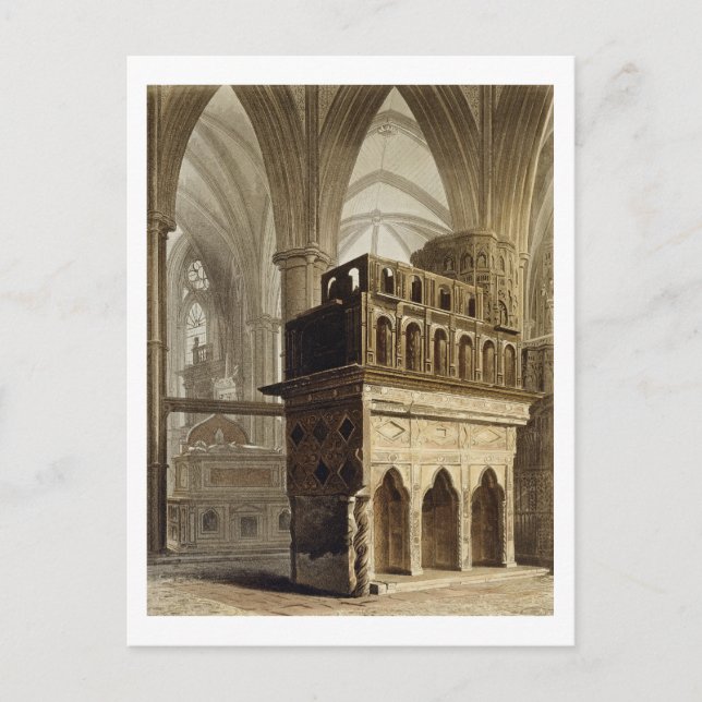 Edward the Confessor's Monument, plate M from 'Wes Postcard (Front)