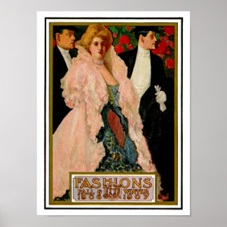 Edwardian Fashions: Fall and Winter 1906 and 1907 Poster