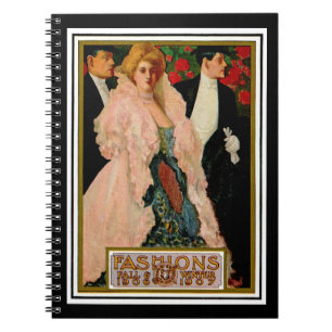 Edwardian Fashions: Fall and Winter 1906 and 1907 Spiral Notebook