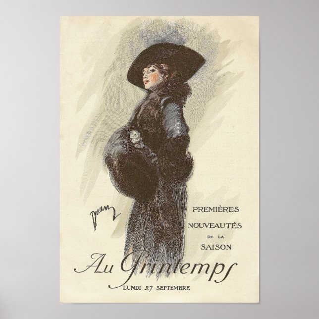 Edwardian French Fashion Poster (Front)