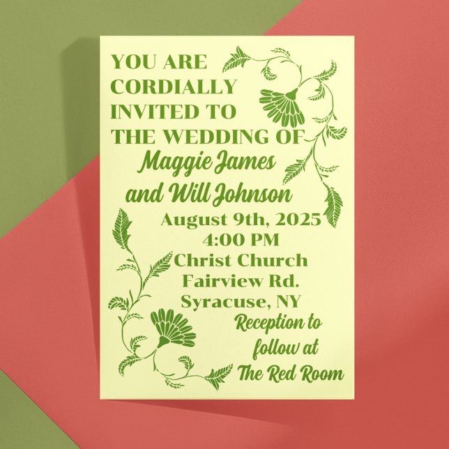 Edwardian Garden Wedding Invitation (Creator Uploaded)