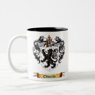 Edwards Coat of Arms Two-Tone Coffee Mug