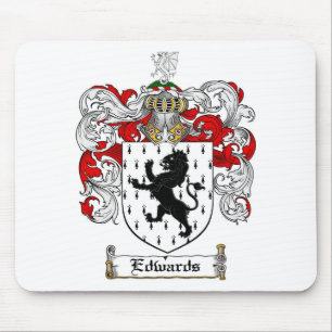 EDWARDS FAMILY CREST -  EDWARDS COAT OF ARMS MOUSE PAD