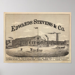 Edwards Stevens and Co manufacturers in Winooski Poster
