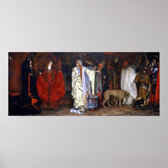 Edwin Austin Abbey King Lear, Act I, Scene I Poster (Front)