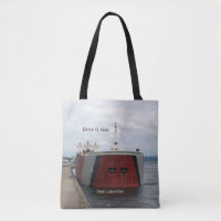 Edwin H. Gott bow shot all over tote bag