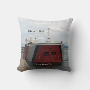 Edwin H. Gott bow square pillow