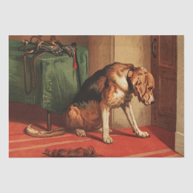 Edwin Henry Landseer | Suspense (1877) Tissue Paper (Front)