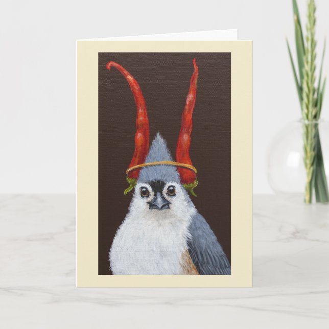 Edwin the tufted titmouse card (Front)