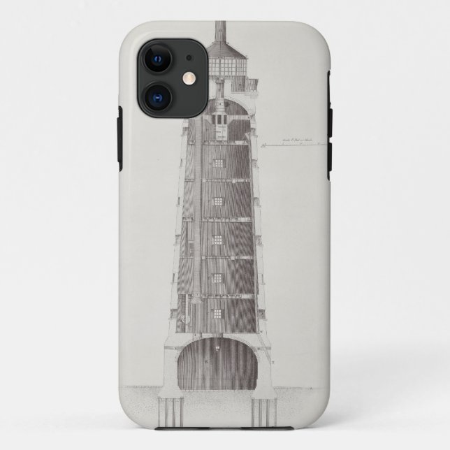 Edystone Lighthouse engraved by John Record (fl.17 Case-Mate iPhone Case (Back)