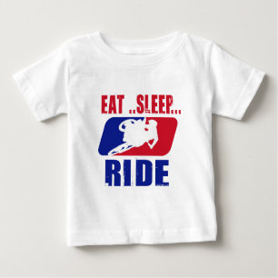 Eeat Sleep and ride Baby T-Shirt
