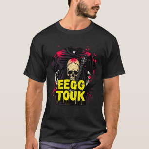 Eegg Touk Electric Guitar & Skulls Grunge T-Shirt 