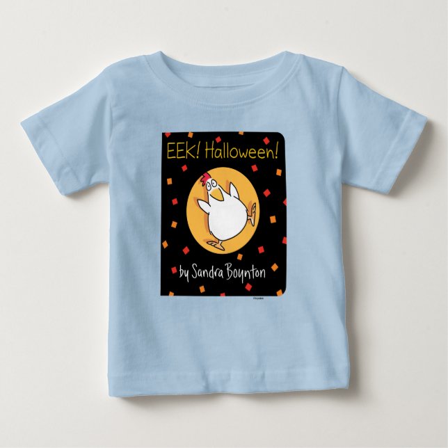 EEK! HALLOWEEN! BOOK COVER [baby] Sandra Boynton Baby T-Shirt (Front)