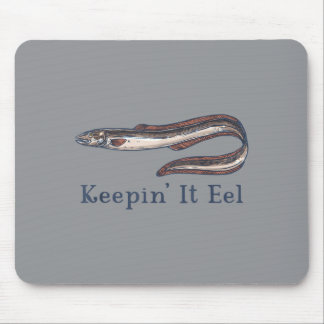 Eel Lover Eels Aquarium Funny Joke Men Women Boys Mouse Pad