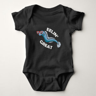 Eel Sea Animal Feeling Great Animal Pun Baby Bodysuit
