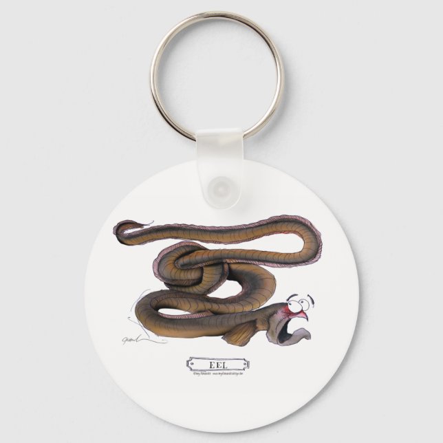 Eel, tony fernandes key ring (Front)