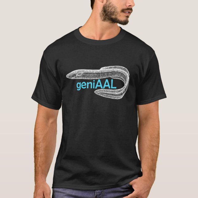 Eel Word Game Eel Fish Zitter Eel T-Shirt (Front)
