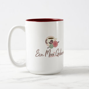 Een Mooi Gebaar Grote Mok Two-Tone Coffee Mug