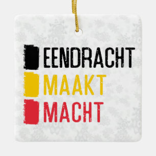 Eendracht Maakt Macht Belgian Holiday Decoration